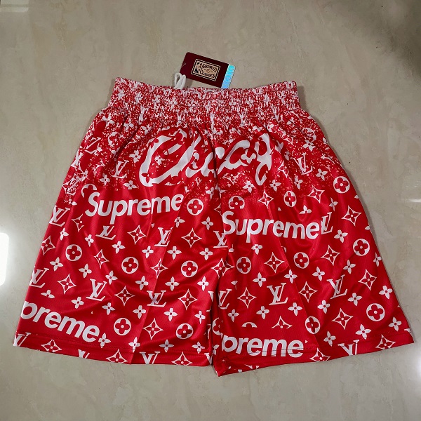 Men NBA 2021 Chicago Bulls Red Shorts->chicago bulls->NBA Jersey